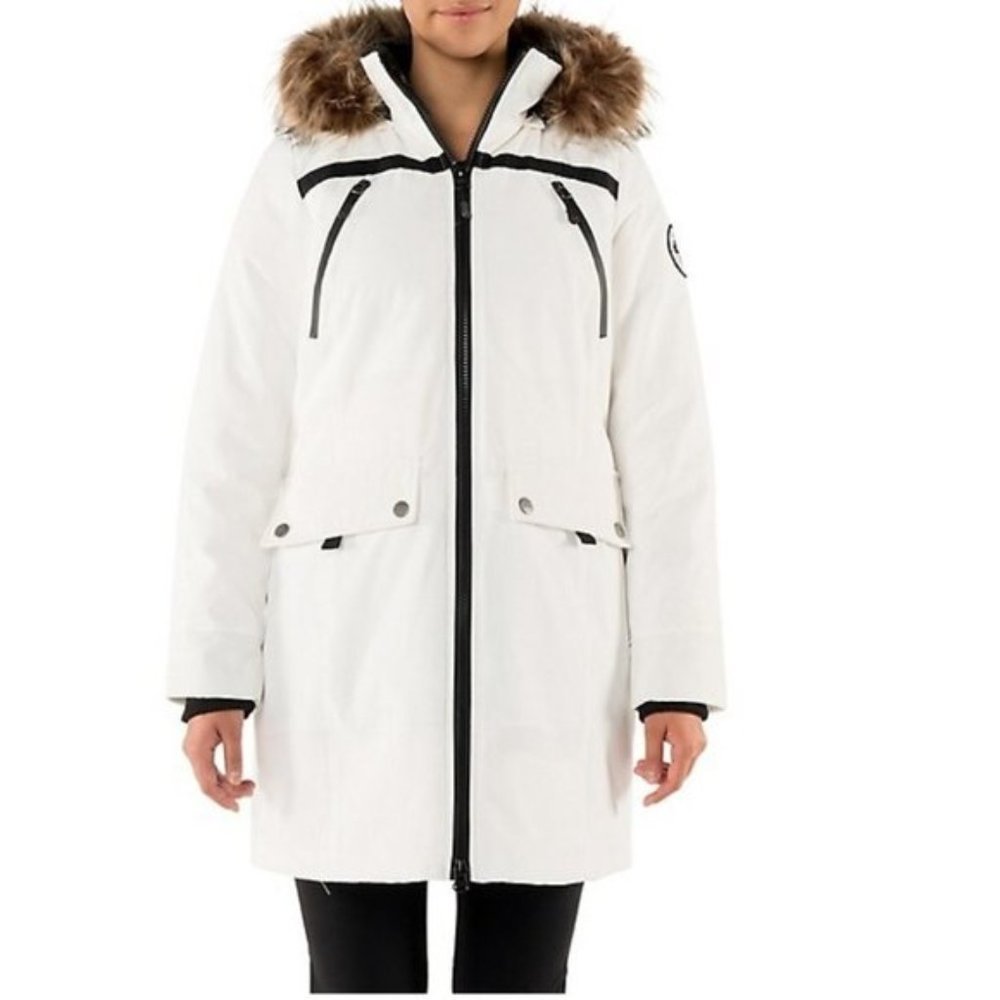 Arctic Expedition Hybradown Quilted Faux Fur-Trim